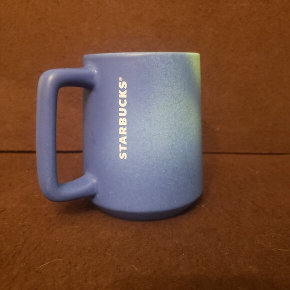 STARBUCKS Blue Green Ombre Summer Coffee Mug 14 fl oz - Picture 2 of 11